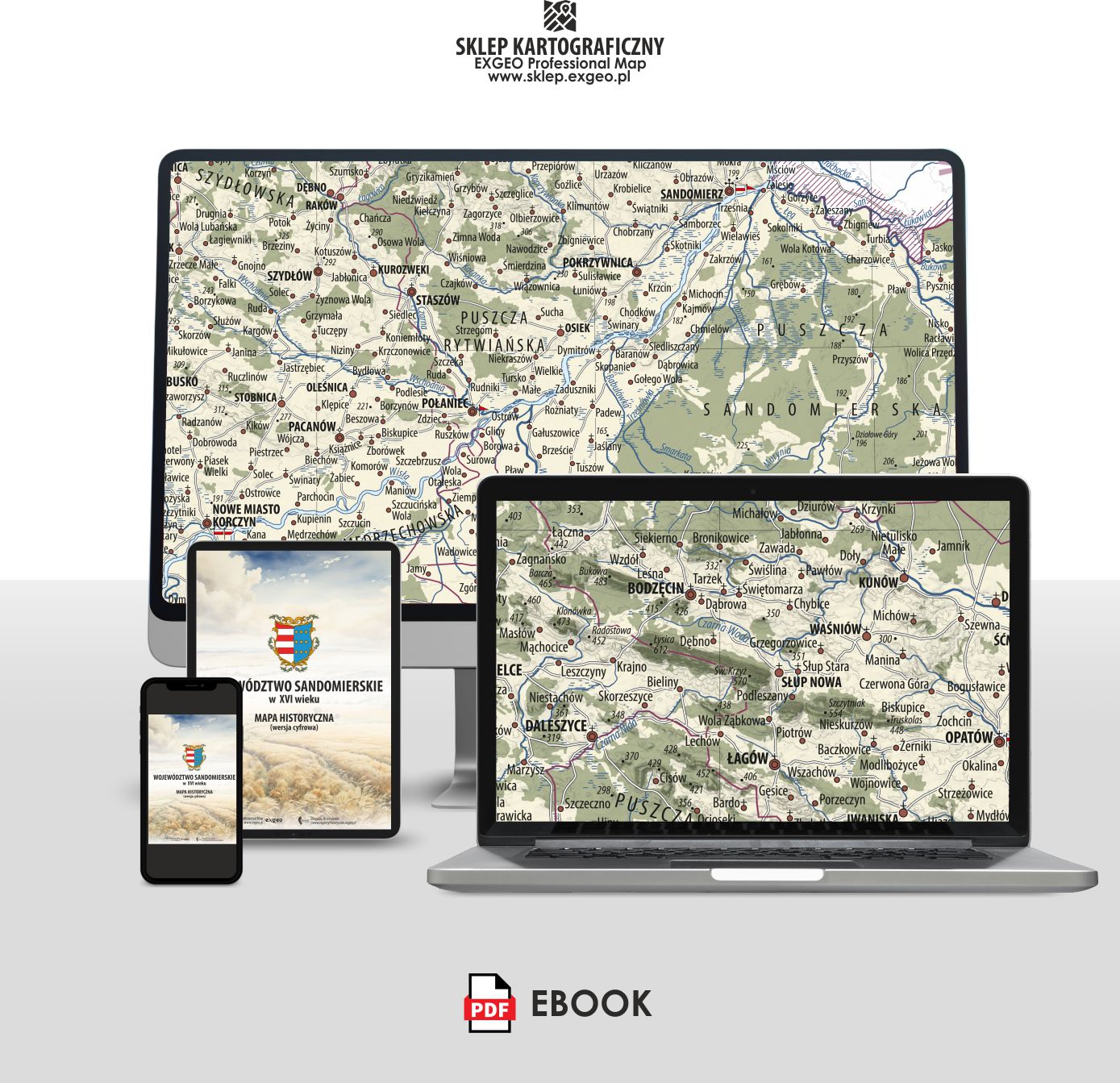 Województwo sandomierskie w XVI w. | E-book (e-atlas)