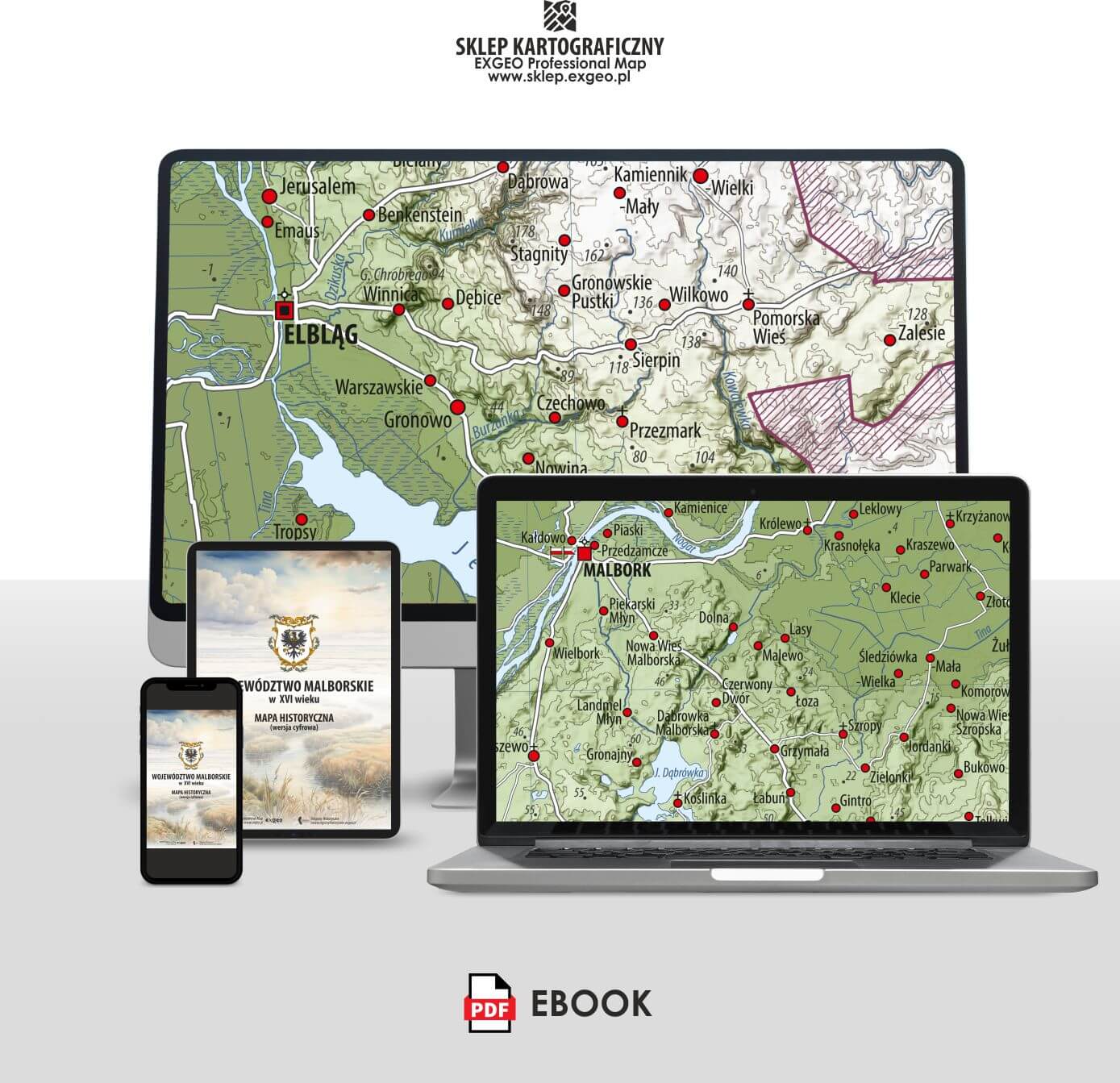 Województwo malborskie w XVI w. | E-book (e-atlas)