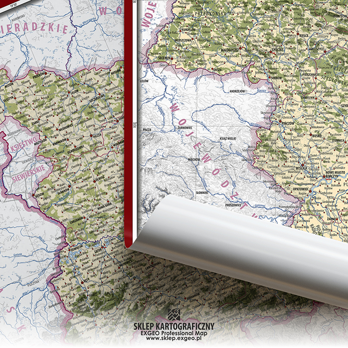 2-PACK MAP | Województwo krakowskie i sandomierskie (+ 2 EBOOKI GRATIS)