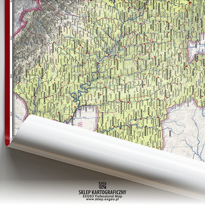 Województwo ruskie w XVII-XVIII w. | Mapa historyczna